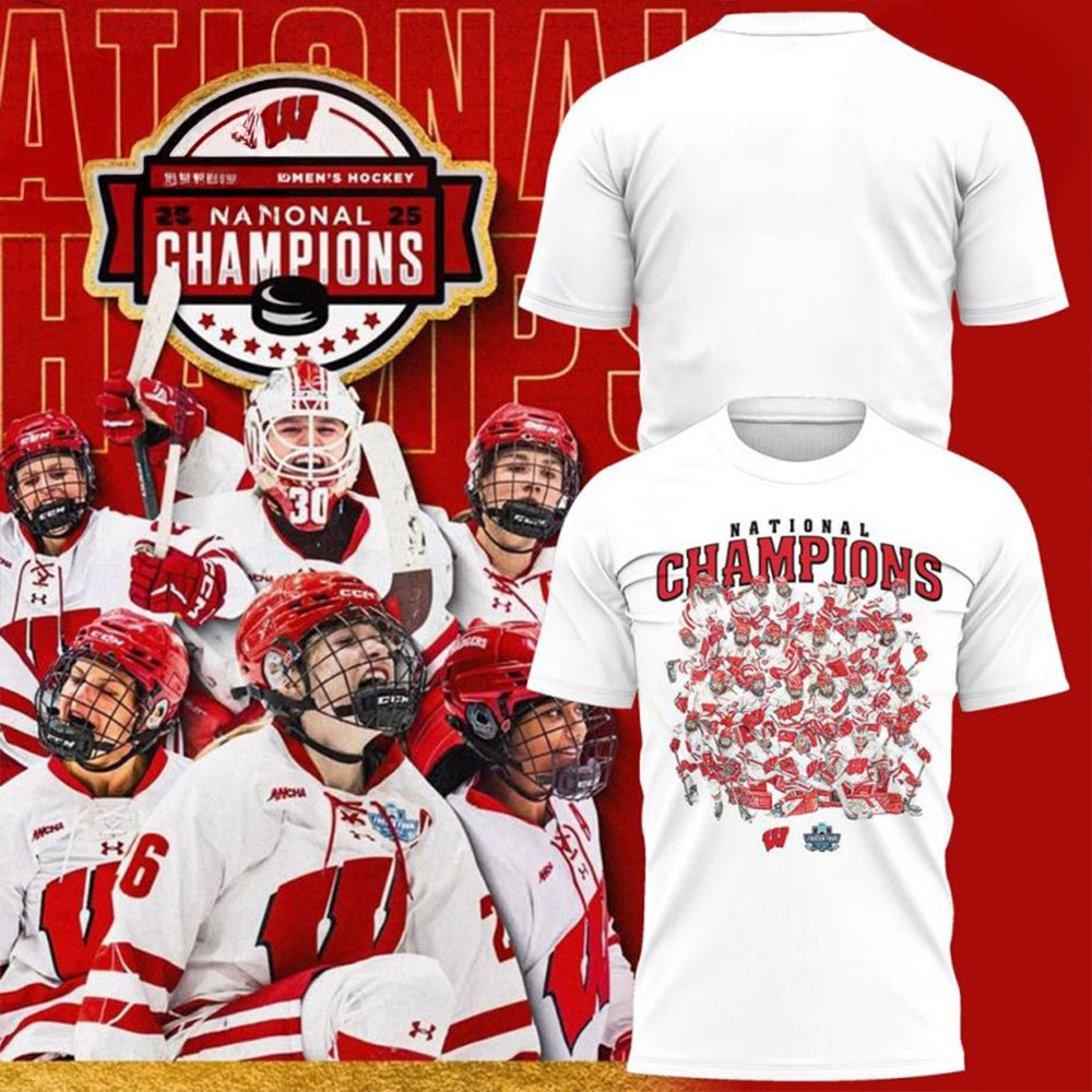 Wisconsin Badgers Womens Hockey National Champions 2025 Shirt Mothers Day Gifts For Daughter