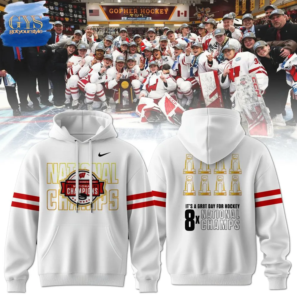 Wisconsin Womens Hockey National Champions 2025 Hoodie