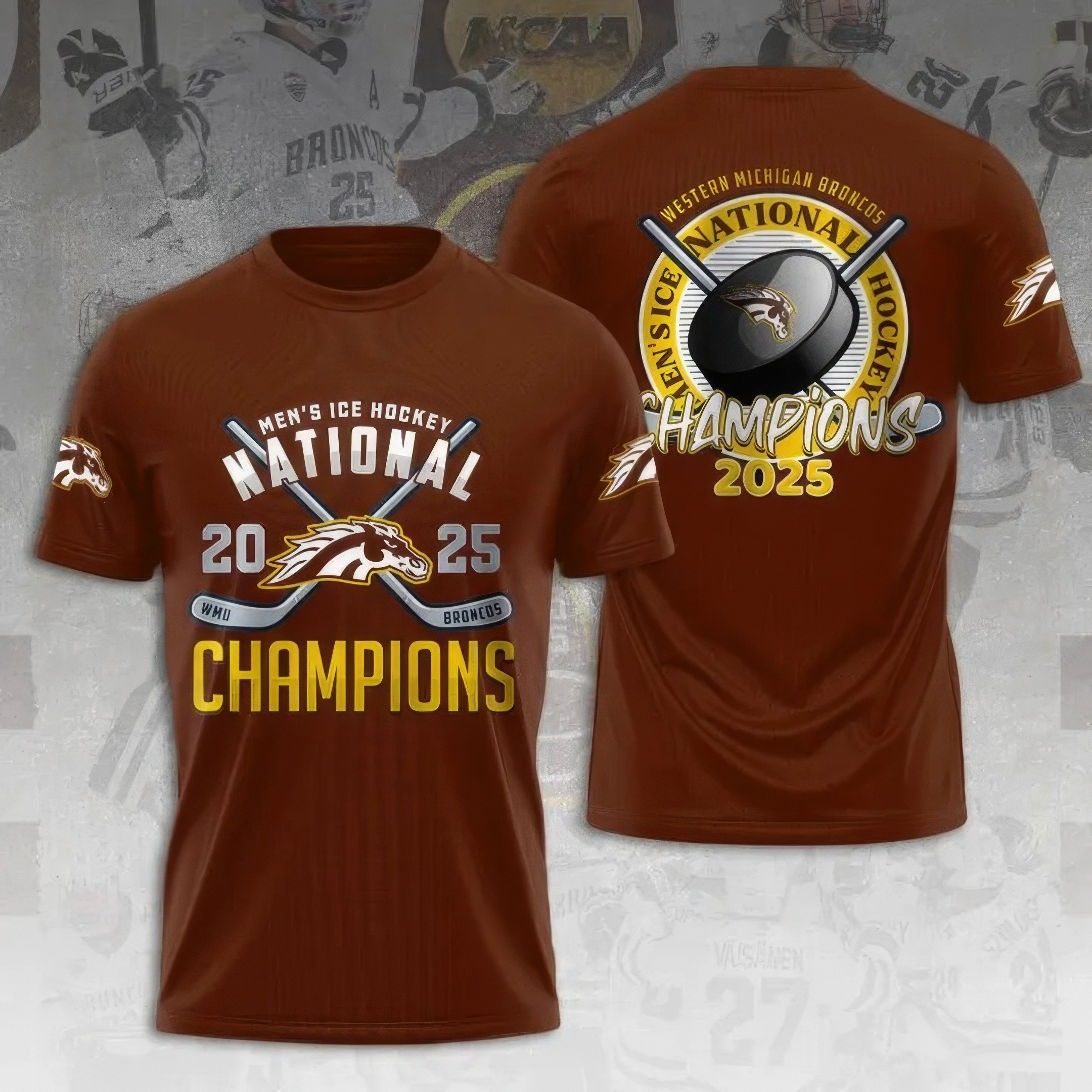 WMU Hockey 2025 National Champion Shirt Best Gifts For Hockey Fans