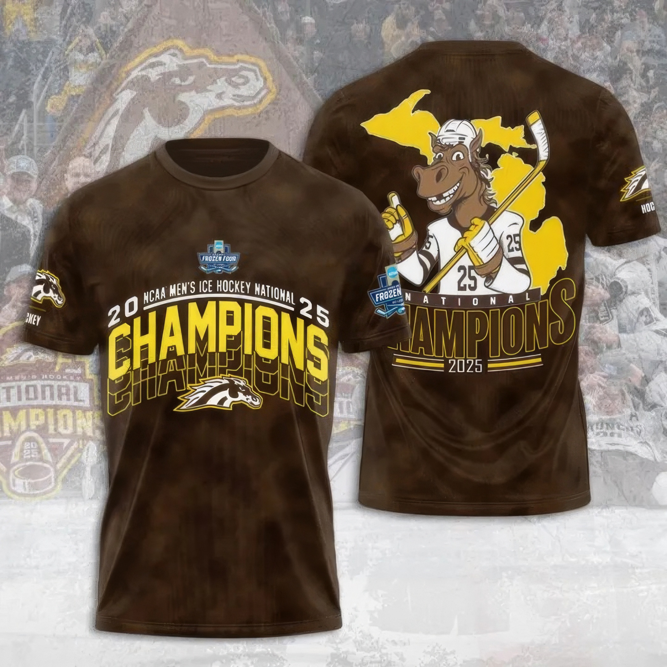 WMU Hockey 2025 National Champion Shirt Best Gifts For Hockey Lovers