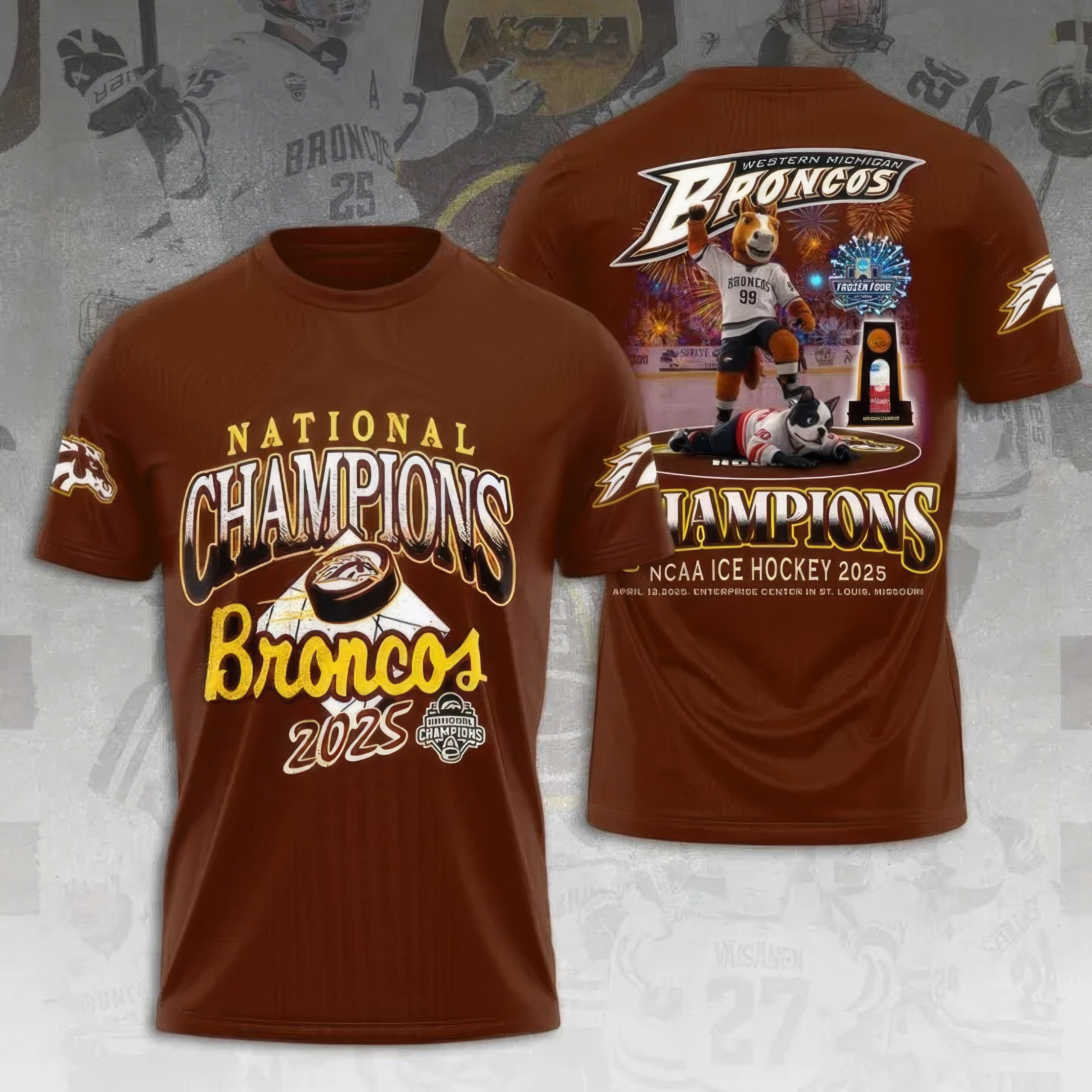 WMU Hockey 2025 National Champion Shirt Gift Ideas For Hockey Fans