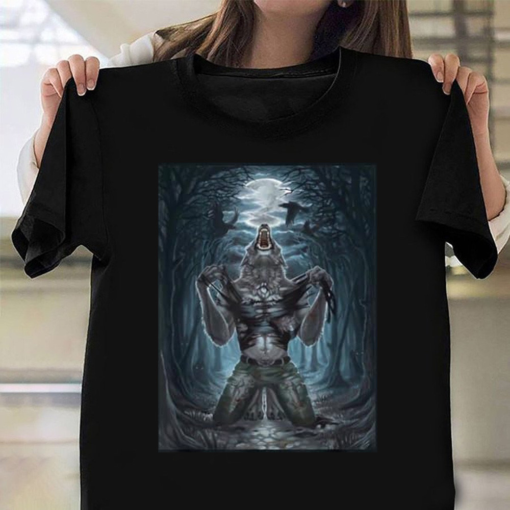 Wolf Ripping Shirt Unique Graphic T-Shirt Best Gifts For Boyfriend