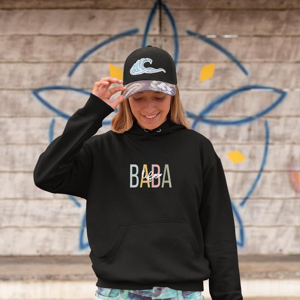 Womens Baba Life Baba Grandma Baba Grandmother V-Neck