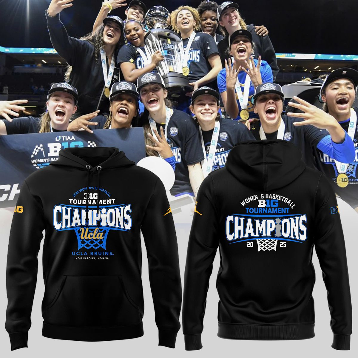 WomenÃ¢â‚¬â„¢s Basketball Big Tournament Champions 2025 Hoodie Good Gifts For Basketball Lovers
