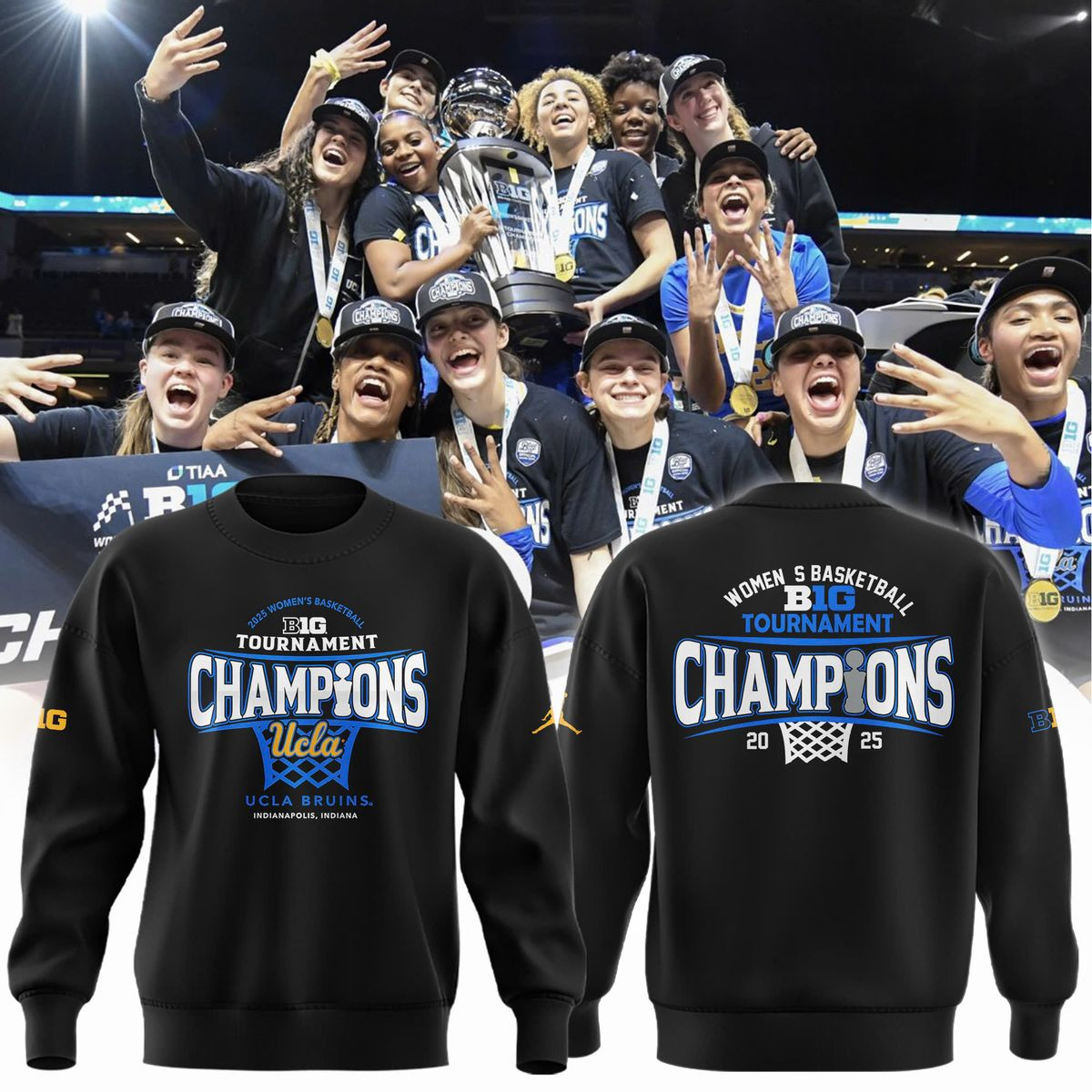 WomenÃ¢â‚¬â„¢s Basketball Big Tournament Champions 2025 Sweatshirt Basketball Enthusiast Gifts