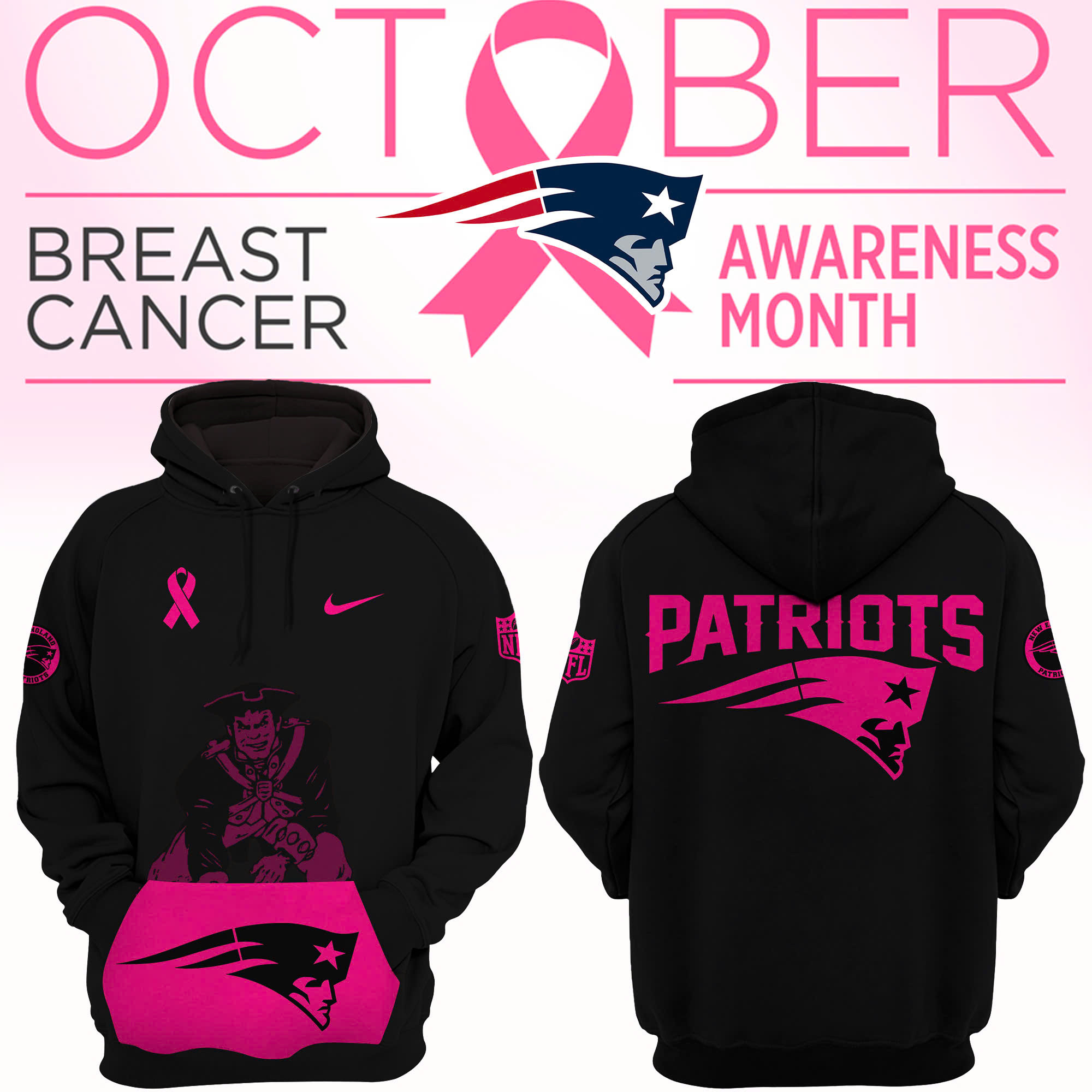 Womens Black New England Patriots 2025 Nfl Crucial Catch Club Pullover Hoodie Football Related Gifts