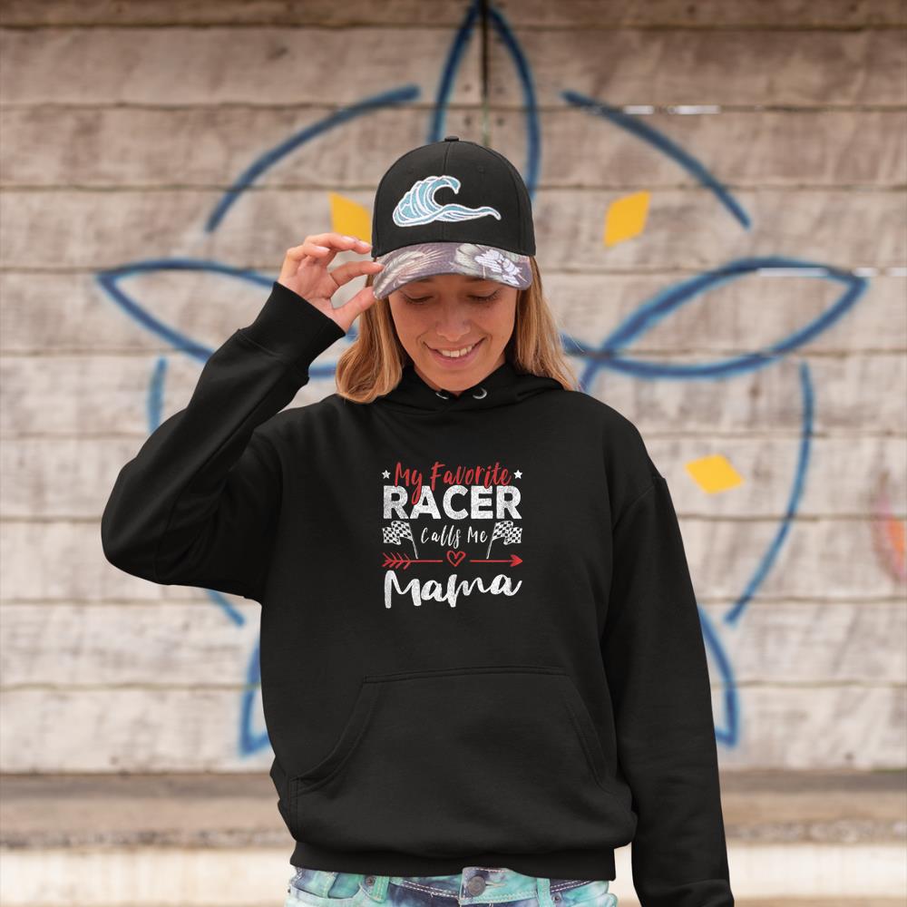 Womens My Favorite Racer Calls Me Mama Racer Racing Mom