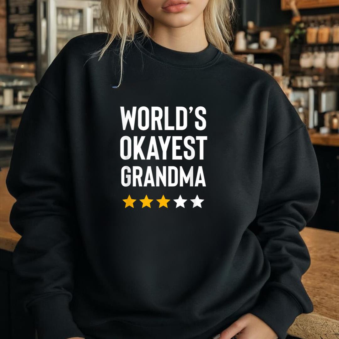 Worlds Okayest Grandma Mothers Day Granny Funny Grandmother