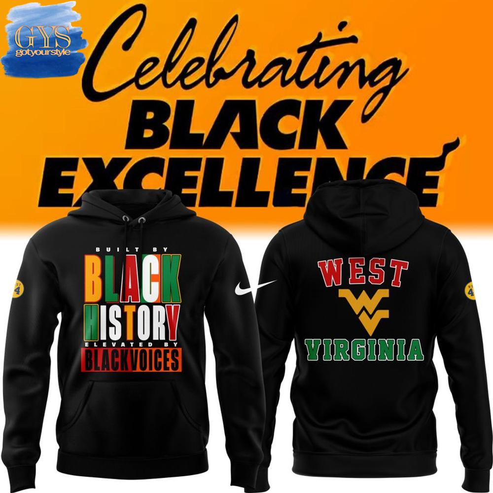 WVU Basketball NBA Black Excellence Night Hoodie