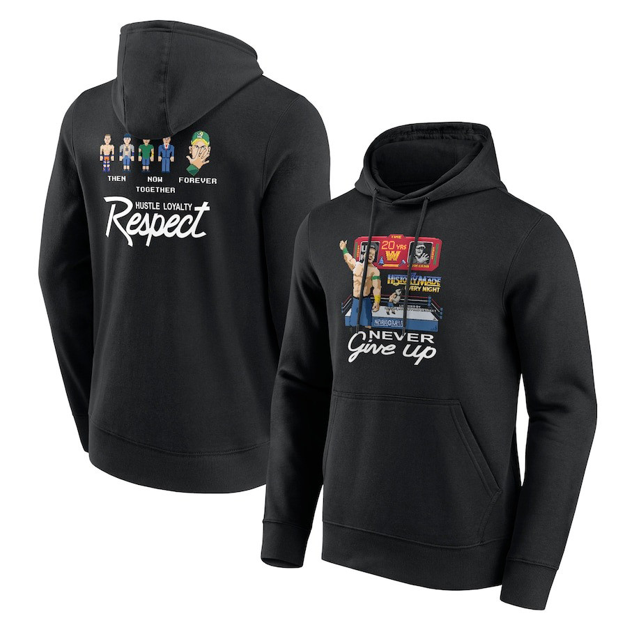 WWE John Cena 20 Years Never Give Up Hoodie Gifts For Mens