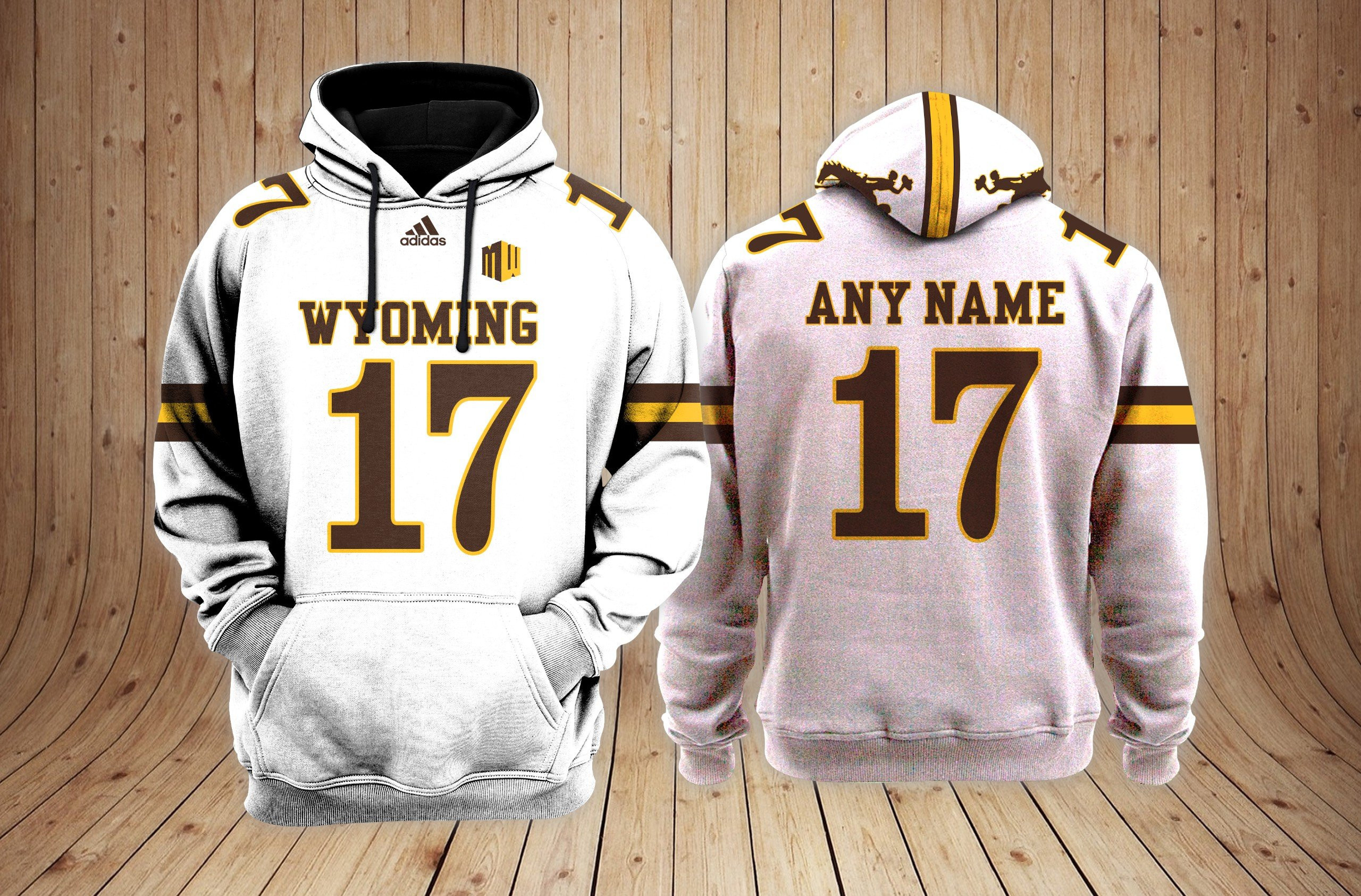 Wyoming Cowboys football NCAA Custom 3D Hoodie PT19462