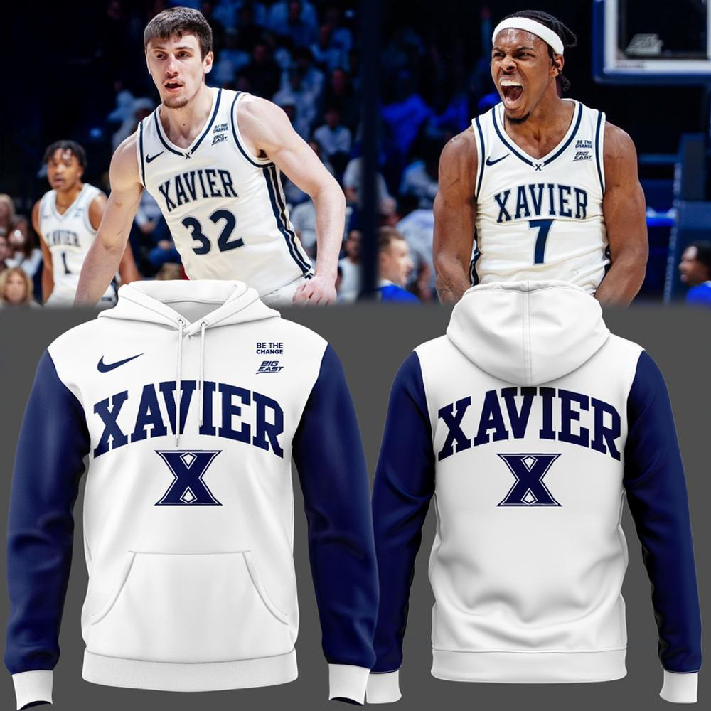 Xavier Musketeers City Edition Uniform  Edition Hoodie Good Gifts For Basketball Fans