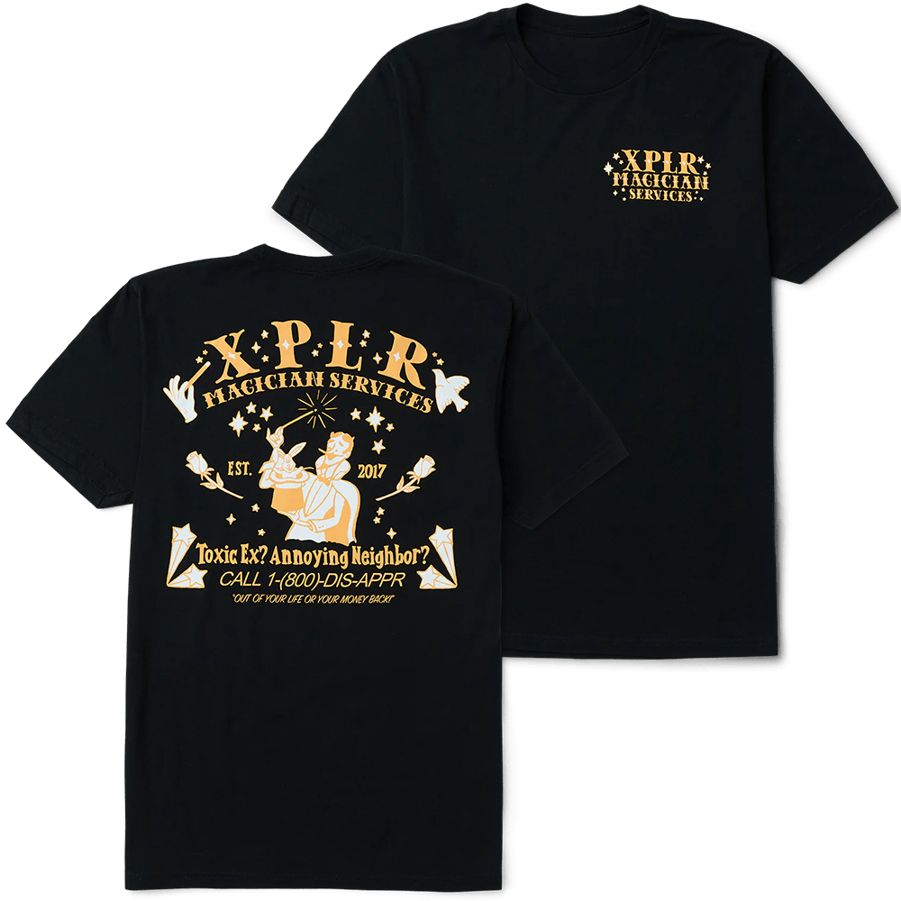 XPLR Merch Sam And Colby XPLR Magician Services T-Shirt FathersDay Present Ideas