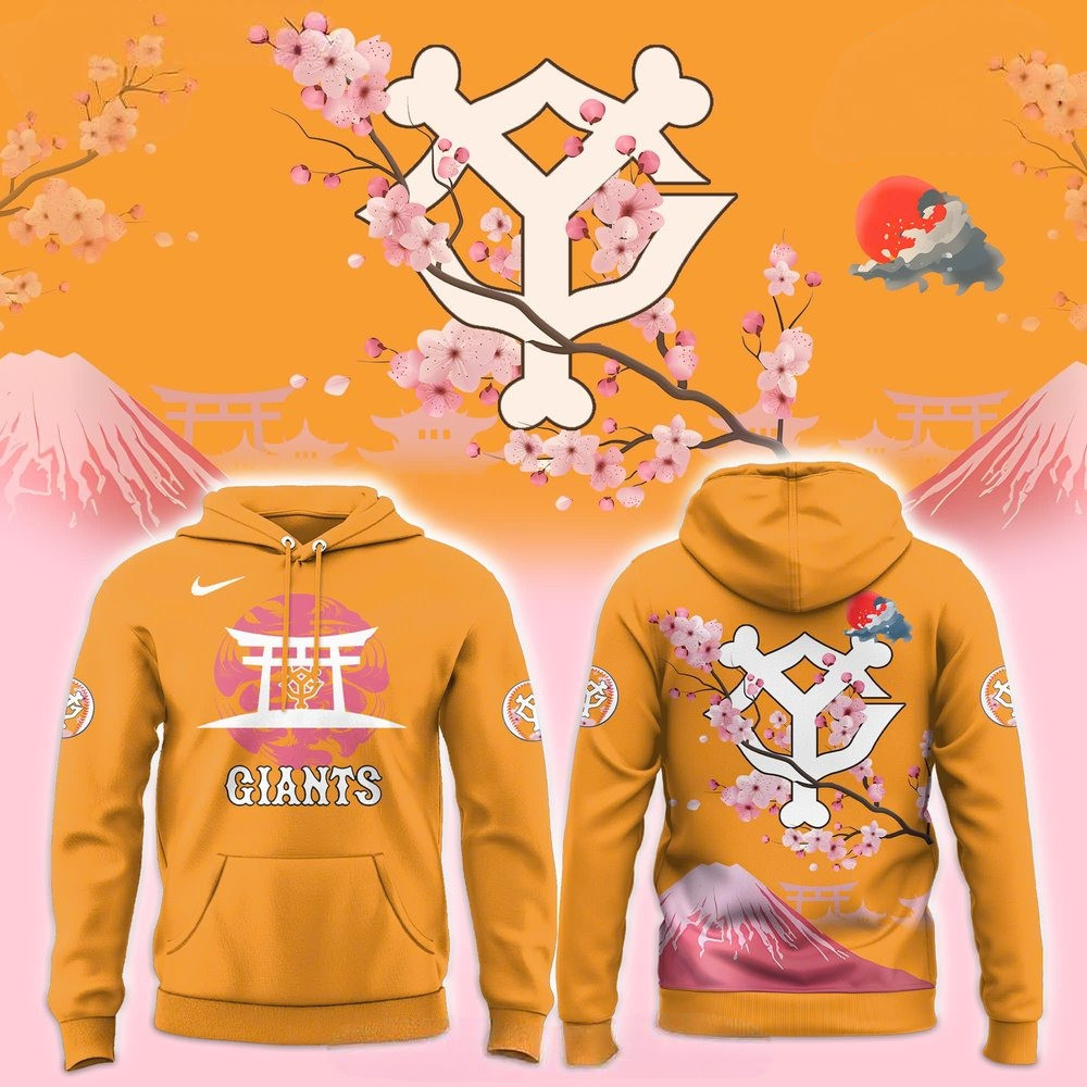 Yomiuri Giants Fuji Mount  Hoodie Presents For Baseball Lovers