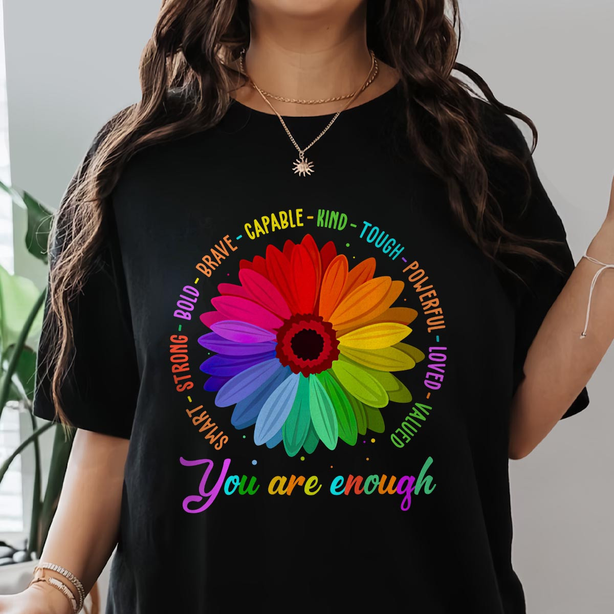 You Are Enough Book Lovers T-Shirt Gifts For Boyfriends Parents