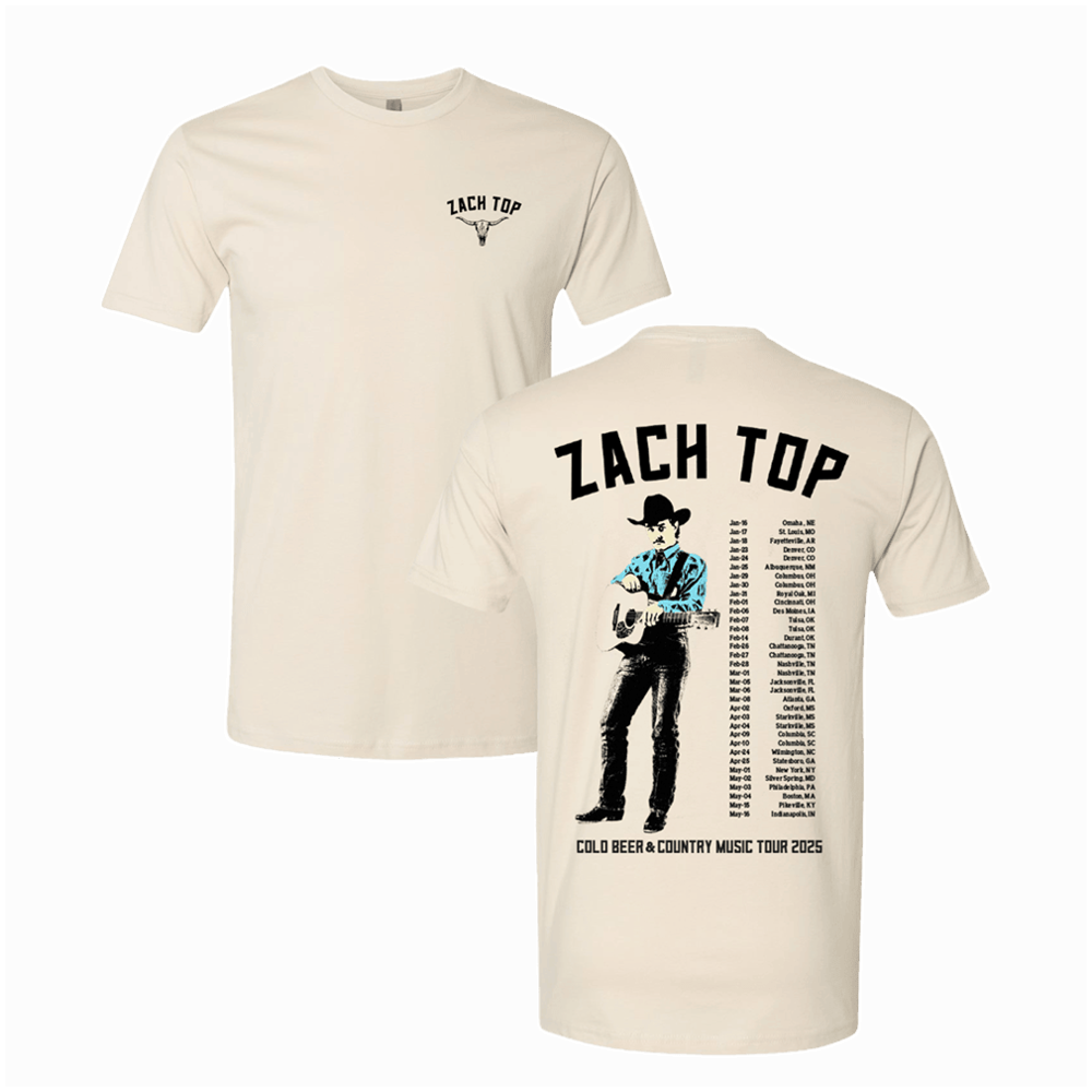 Zach Top Merch Zach Top 2025 Natural Tour T-Shirt Gifts For Music Fans Gifts For Best Friend