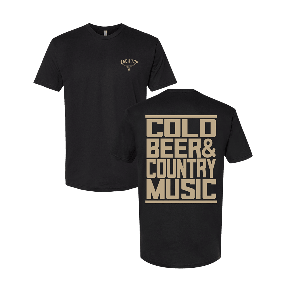 Zach Top Merch Zach Top Colo Beer And Country Music T-Shirt Black Fans Gifts