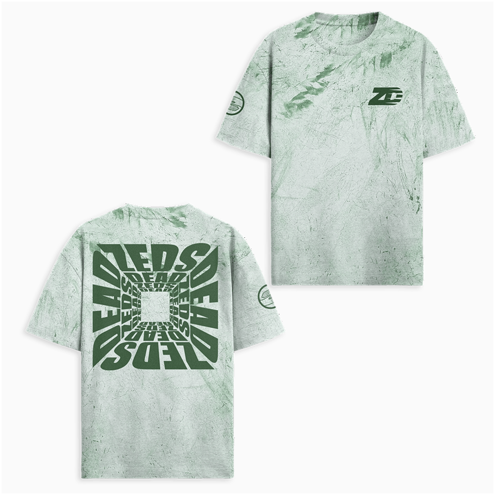 Zeds Dead Merch L7 Green Tie Dye T-Shirt Zeds Dead Shirt Gifts For Fathers Day Ideas