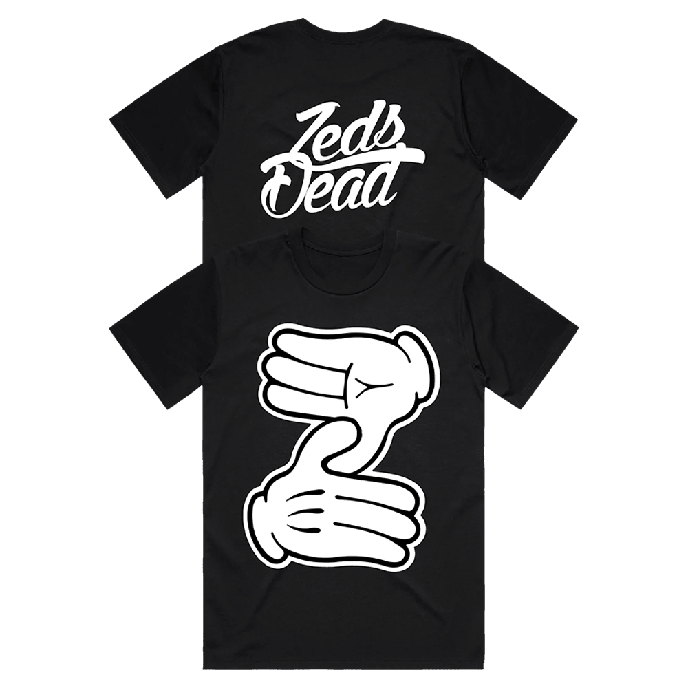 Zeds Dead Merch Zs Up Black T-Shirt Zeds Dead Shirt Fathers Day Presents For Dad To Be