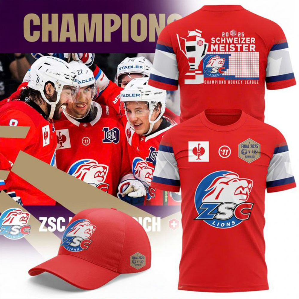 ZSC Lions Schweizer Meister 2025 CHL Champions T-Shirt Good Fathers Day Gifts